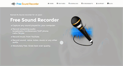 Desktop Screenshot of freesoundrecorder.net