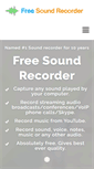 Mobile Screenshot of freesoundrecorder.net